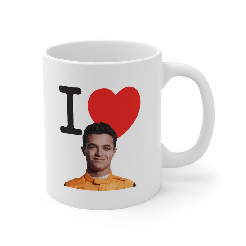 Lando Norris F1 Mug - I Love Lando Norris - Funny Formula 1 Mug EMUG2005