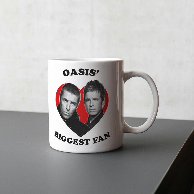 Oasis Fan Mug - Liam & Noel Gallagher Britpop Gift EMUG2039