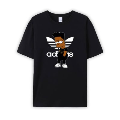 Adidas Bart Simpson Black Guy Limited Unisex T-Shirt Cotton Tee TBT1078