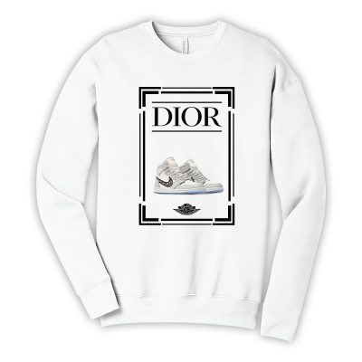 Air Jordan Hightop Dior Fashion Unisex Cotton Pullover Sweatshirt TBS1031