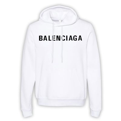Balenciaga Black Logo Limited Unisex Fleece Hoodie TBH1215