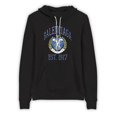 Balenciaga Est 1917 Logo Limited Unisex Fleece Hoodie TBH1247