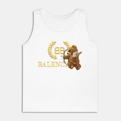 Balenciaga Teddy Bear Gold Luxury Unisex Tank Top TTTB0845