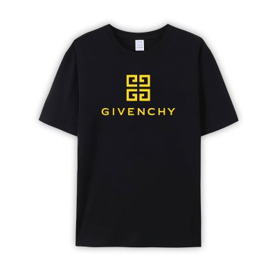 Givenchy Gold Logo Premium Limited Unisex T-Shirt Cotton Tee TBT1047