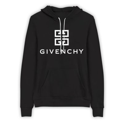 Givenchy White Logo Limited Unisex Fleece Hoodie TBH1217