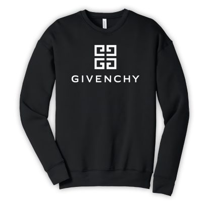 Givenchy White Logo Unisex Cotton Pullover Sweatshirt TBS1290