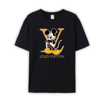 Louis Vuitton Mickey Mouse Limited Unisex T-Shirt Cotton Tee TBT1134
