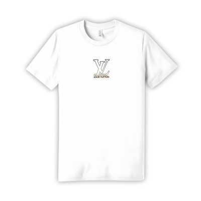 Louis Vuitton White Luxury Brand Limited Unisex T-Shirt Cotton Tee TBT1108