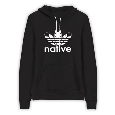 Native American Adidas Feather Logo Limited Unisex Fleece Hoodie TBH1030