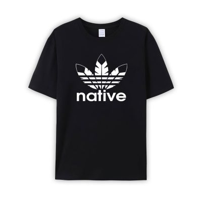 Native American Adidas Feather Logo Limited Unisex T-Shirt Cotton Tee TBT1030
